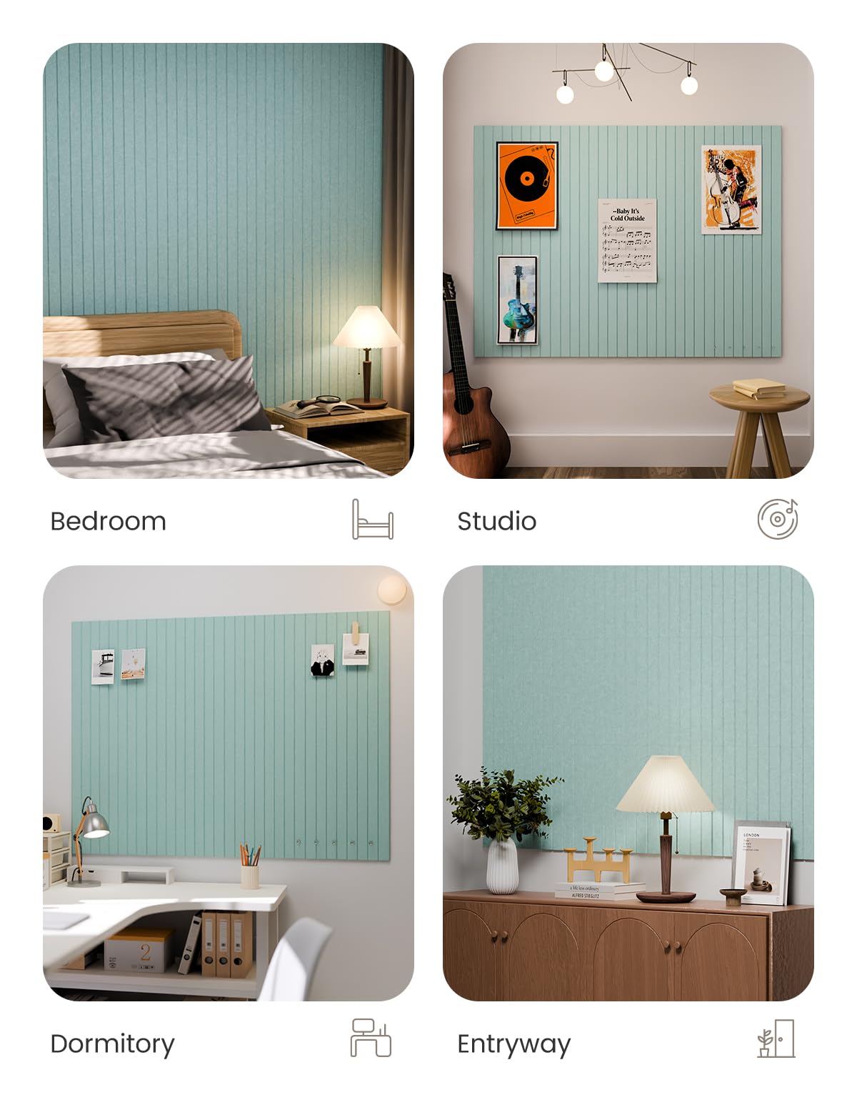Fluxynara 12-tile system supports customizable wall layouts for schedules.