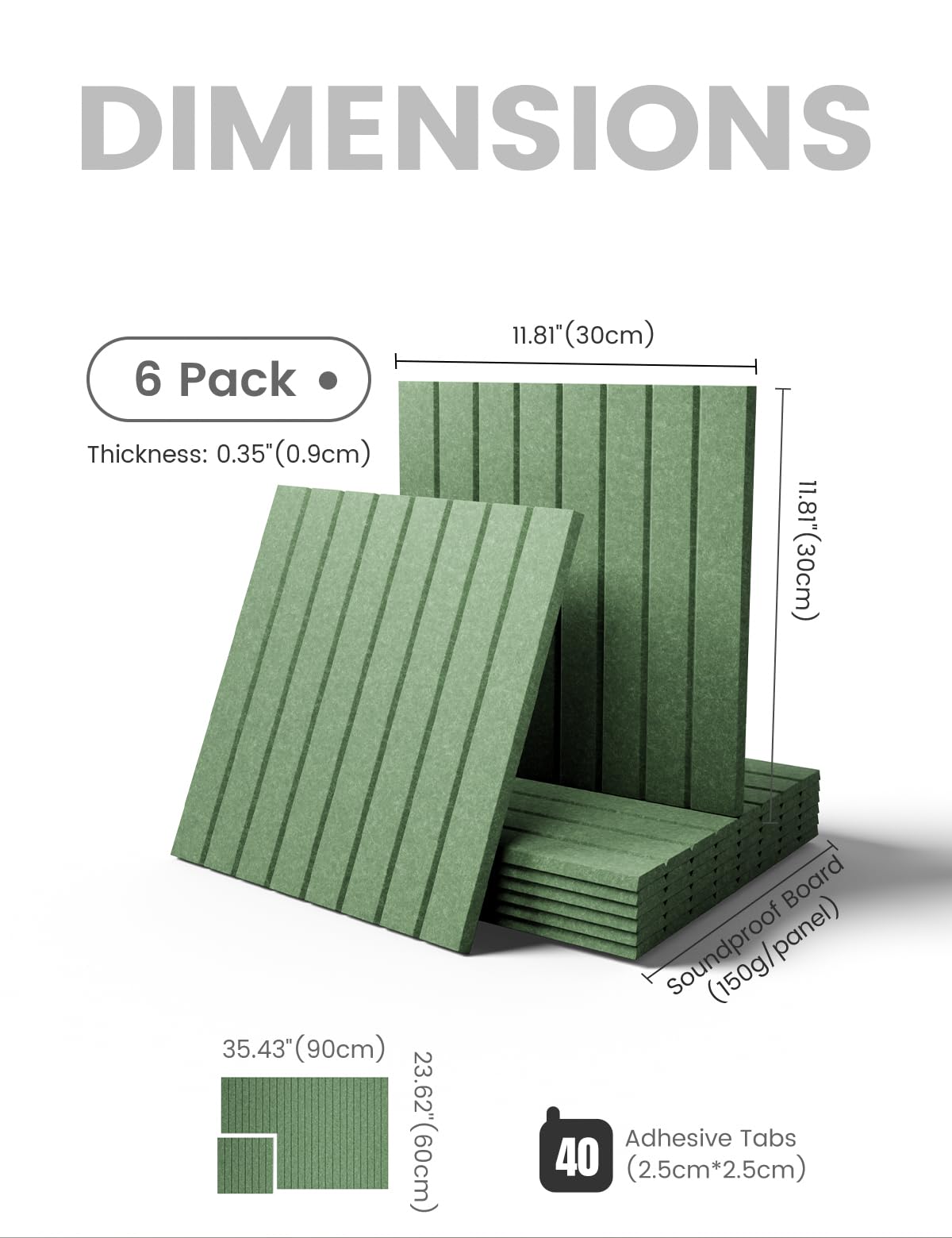 Fluxynara 6-pack tiles mounted with removable tabs for flexible, damage-free configurations.