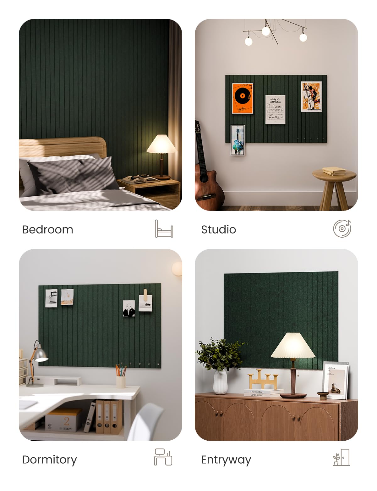 Fluxynara board with high NRC reduces echo for focused spaces.