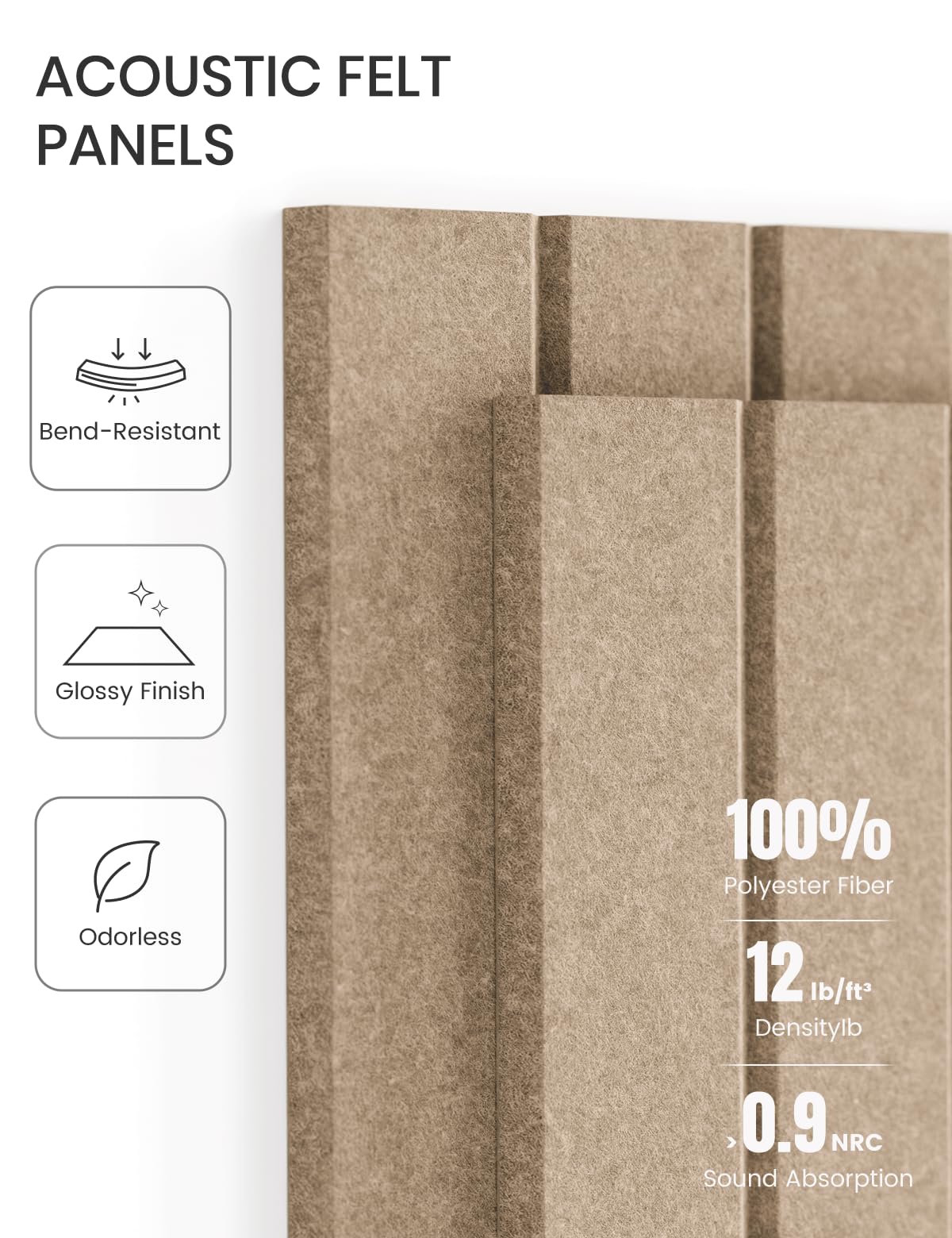 Fluxynara 70 adhesive tabs for secure, cleanly removable mounting on smooth walls
