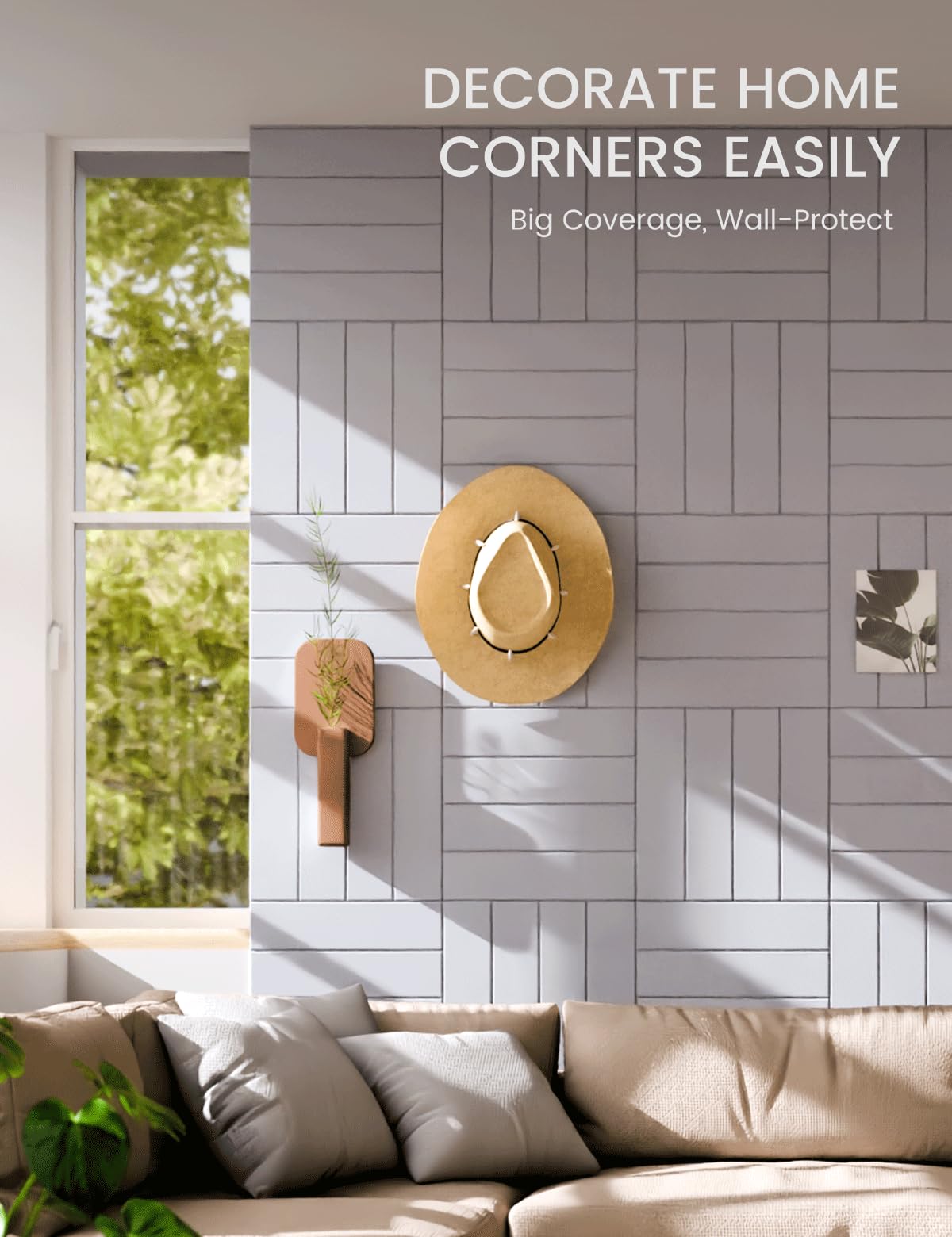 Fluxynara adhesive tabs provide damage-free hanging on smooth surfaces