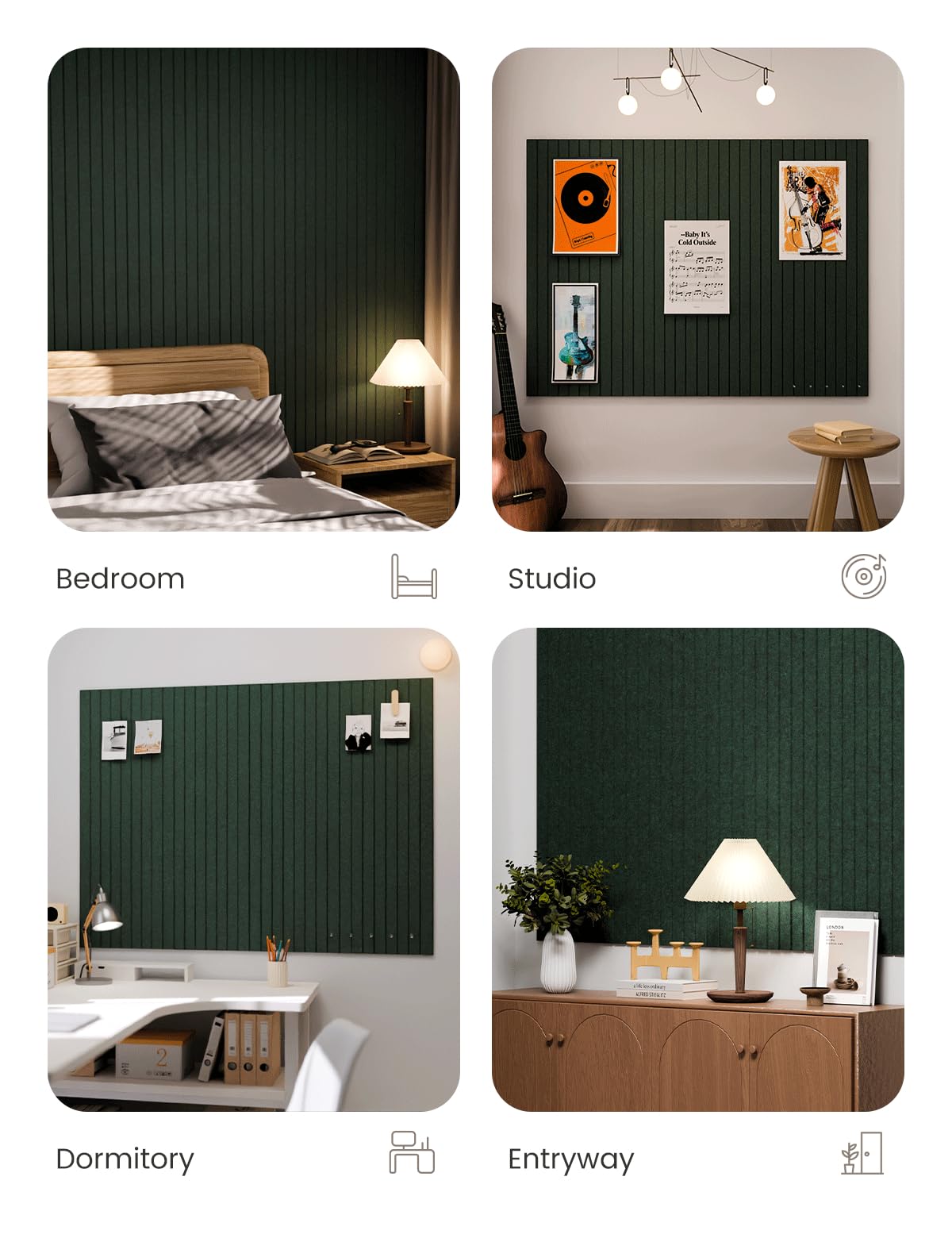 Fluxynara bulletin board contributing to quieter, focused spaces through acoustics