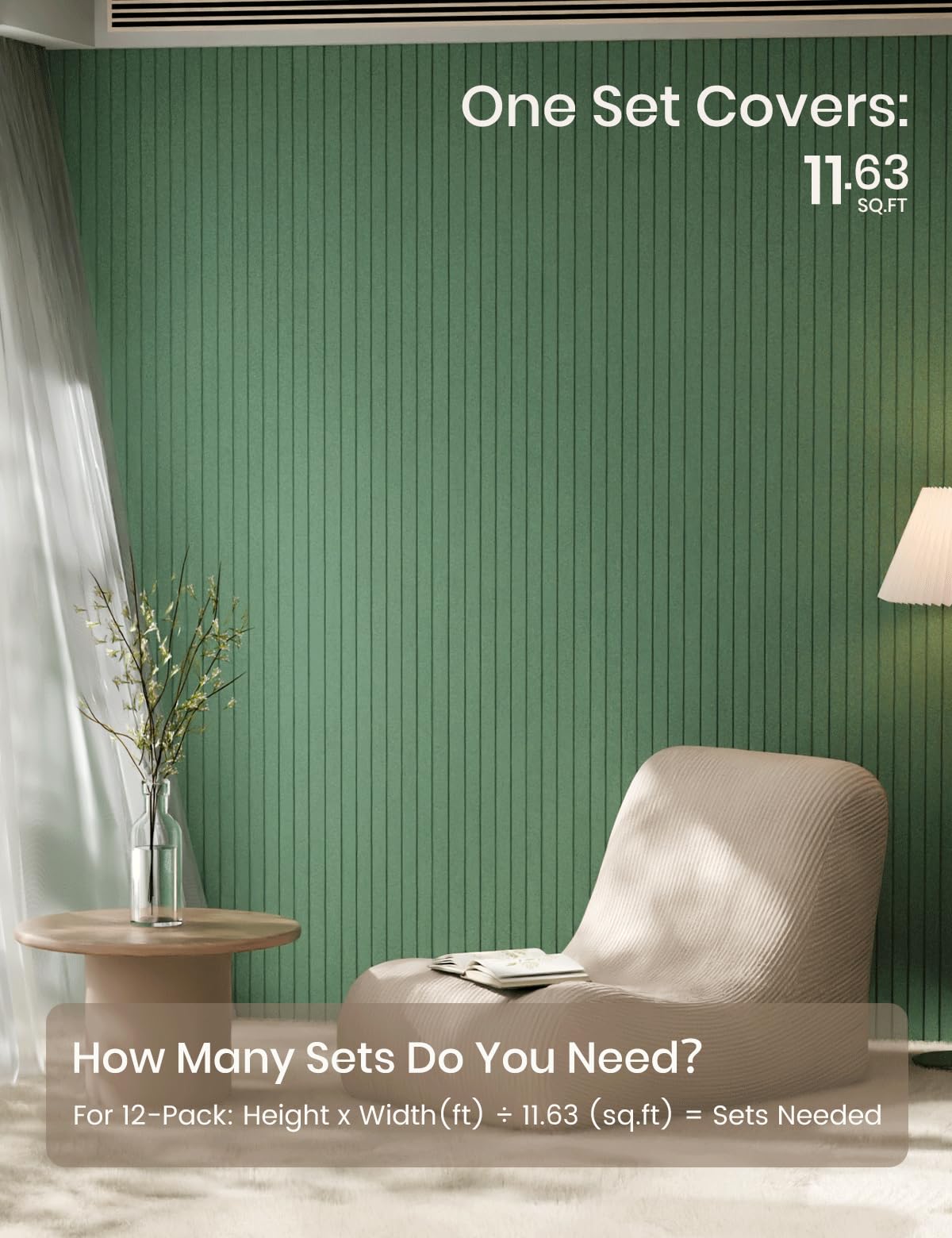 Fluxynara moss green wall display shows modular design