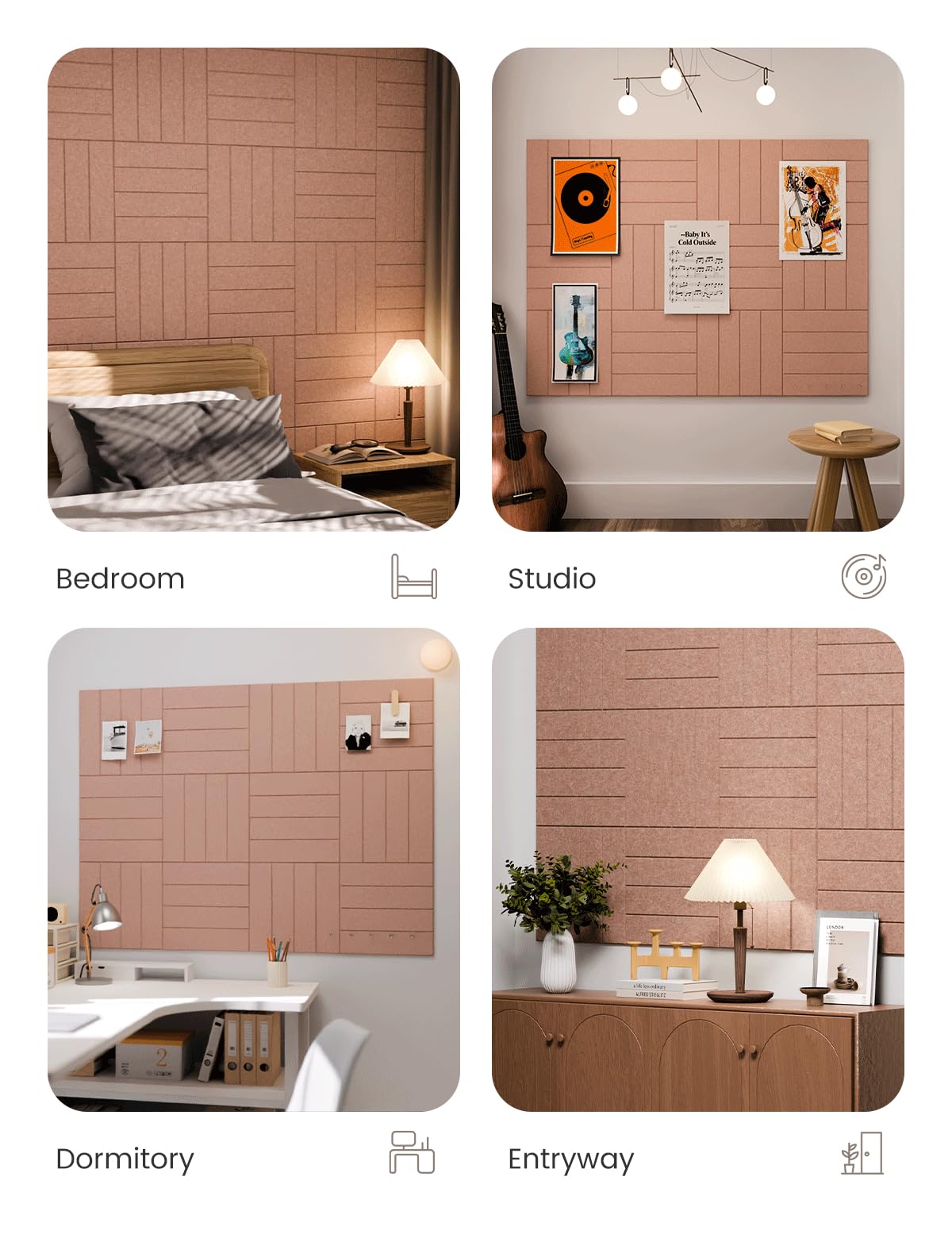 Fluxynara modular design enables custom bulletin shapes on any wall