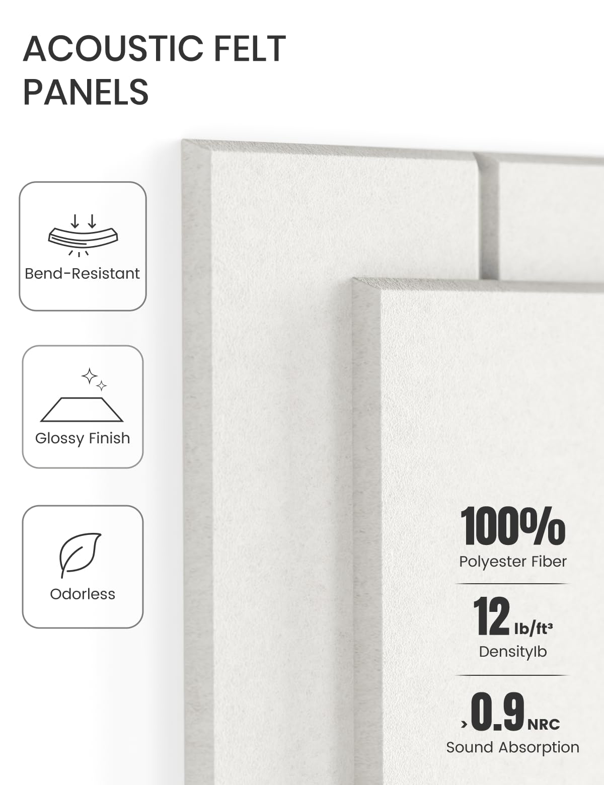 Fluxynara 9 mm thick felt tiles emphasize durability.