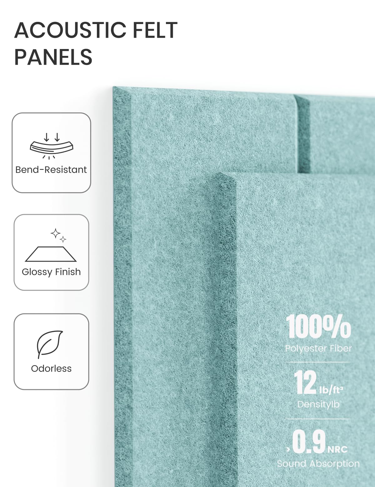 Fluxynara dense 0.35 inch thick felt tiles offer a durable pin surface
