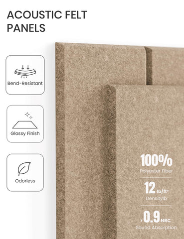 Fluxynara dense polyester felt tiles resist bending and wear