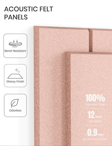 Fluxynara dense polyester felt close-up highlighting soft texture and quality