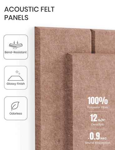 Fluxynara dense polyester felt tiles offer durability and a professional look