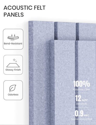 Fluxynara felt tiles thick and durable with a 9 mm plush surface.