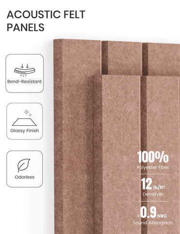 Fluxynara felt tiles with 9 mm thickness for durable bulletin surfaces.
