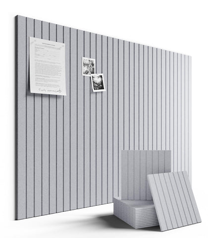 Fluxynara large felt bulletin board tiles arranged for a modular wall display