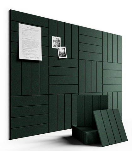 Fluxynara large felt tiles arranged as a customizable wall bulletin board for notes