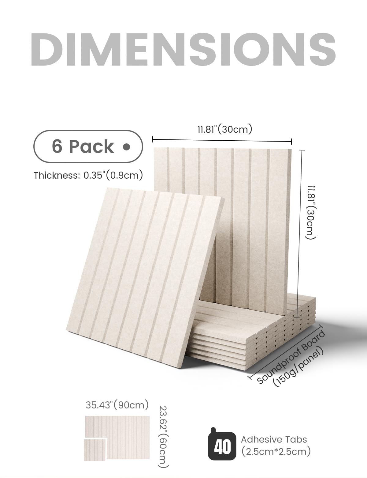 Fluxynara oatmeal felt tiles on the wall provide stylish organization.