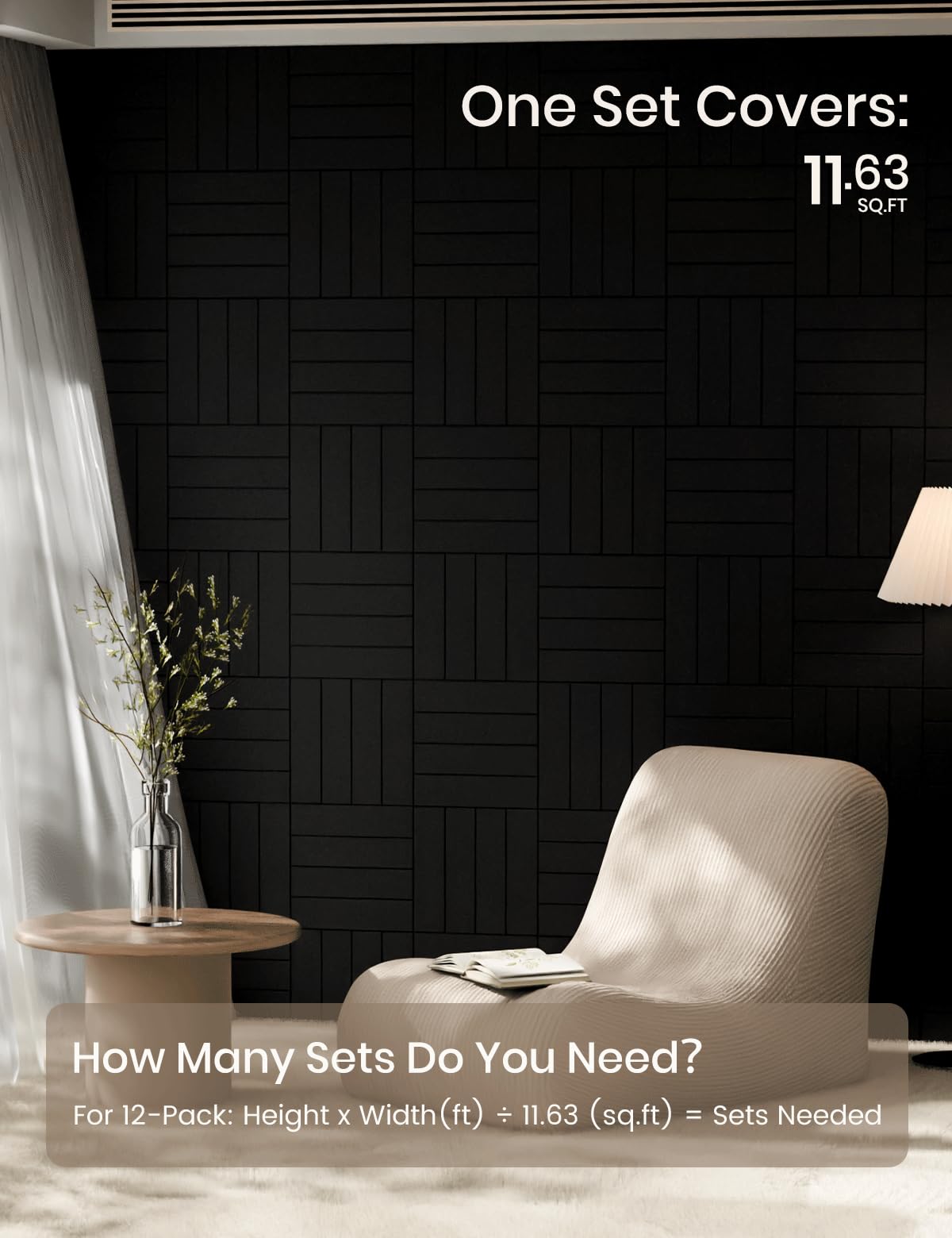 Fluxynara felt tiles brighten home offices and boost productive ambiance.