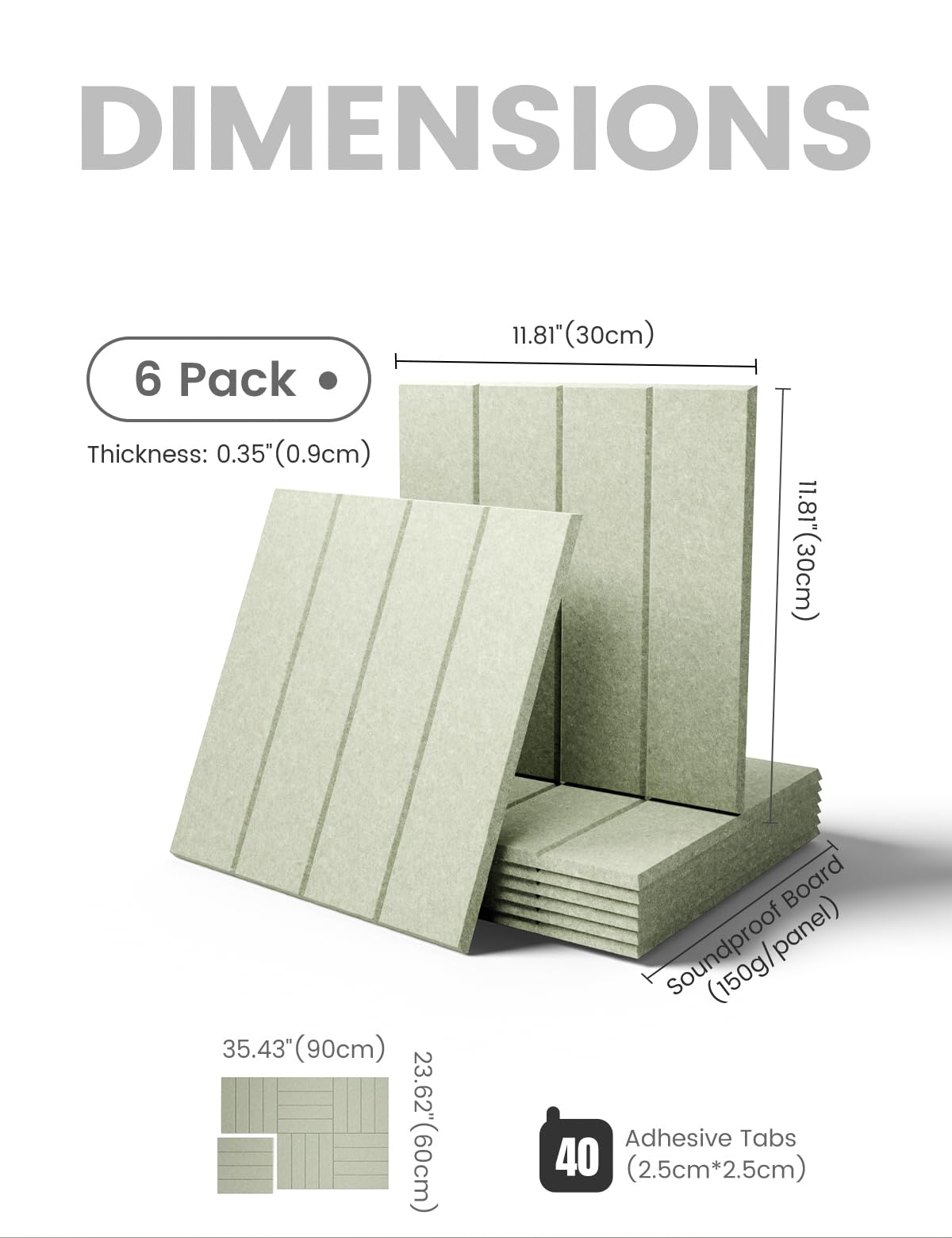 Fluxynara six-tile layout bundle demonstrates flexible wall arrangements for offices or classrooms.