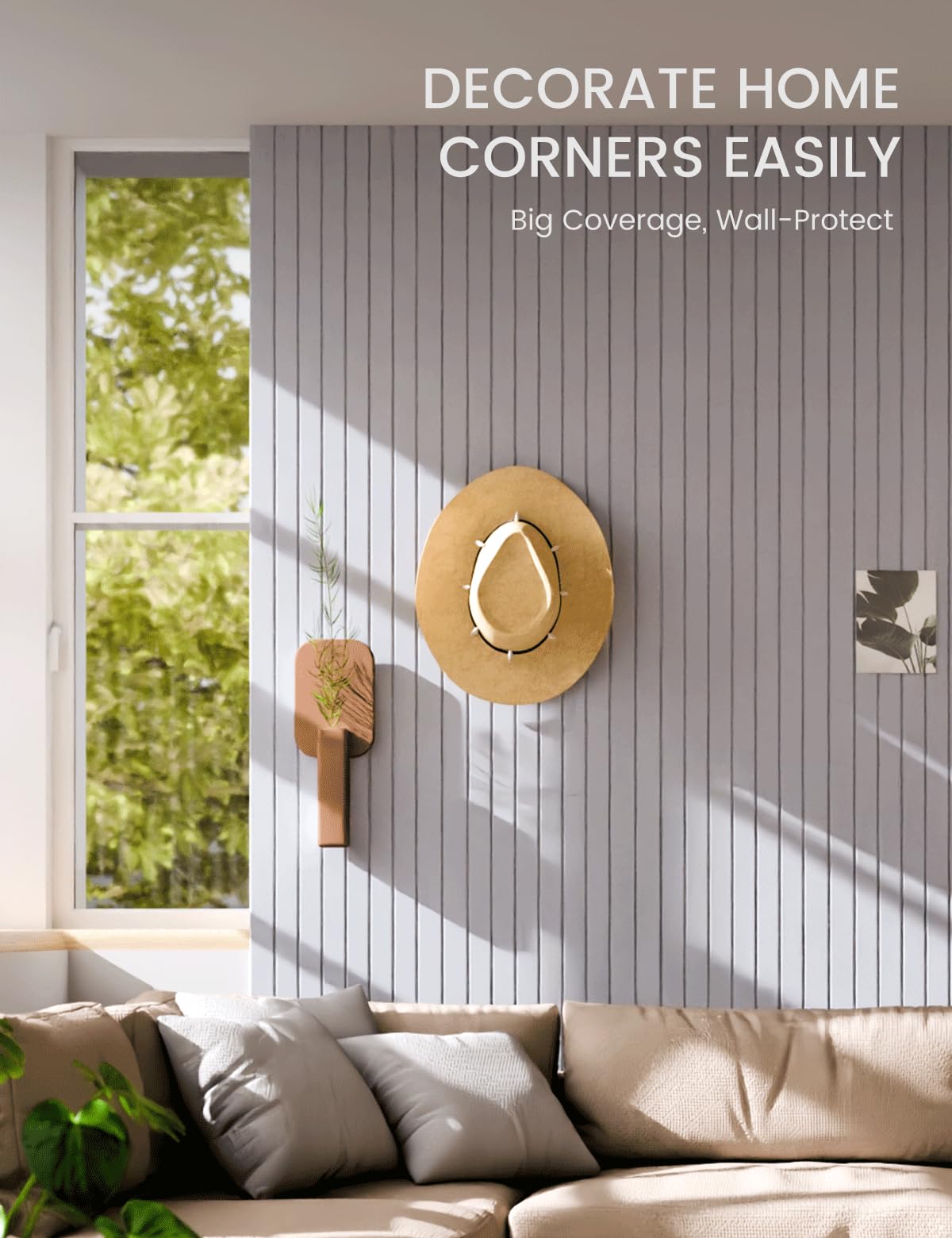 Fluxynara soft gray felt board mounted on wall in modern space