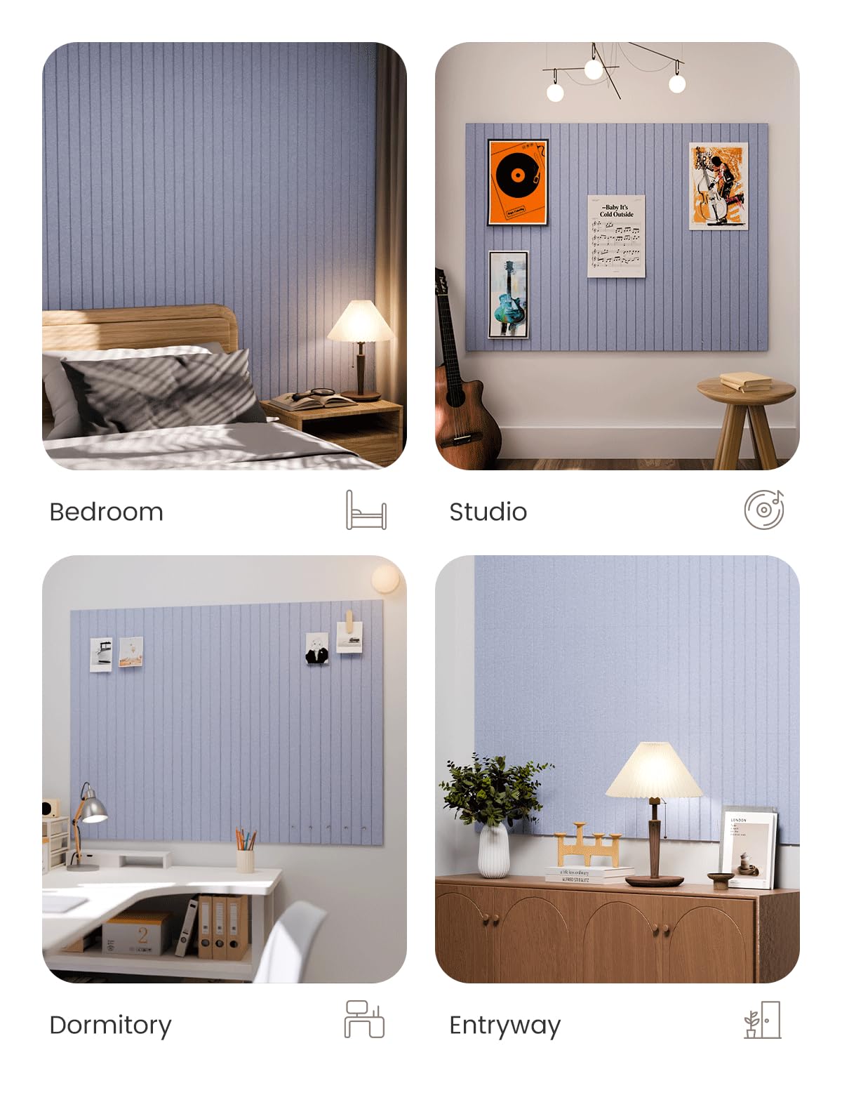 Fluxynara bulletin board enhances acoustics with high sound absorption in busy spaces
