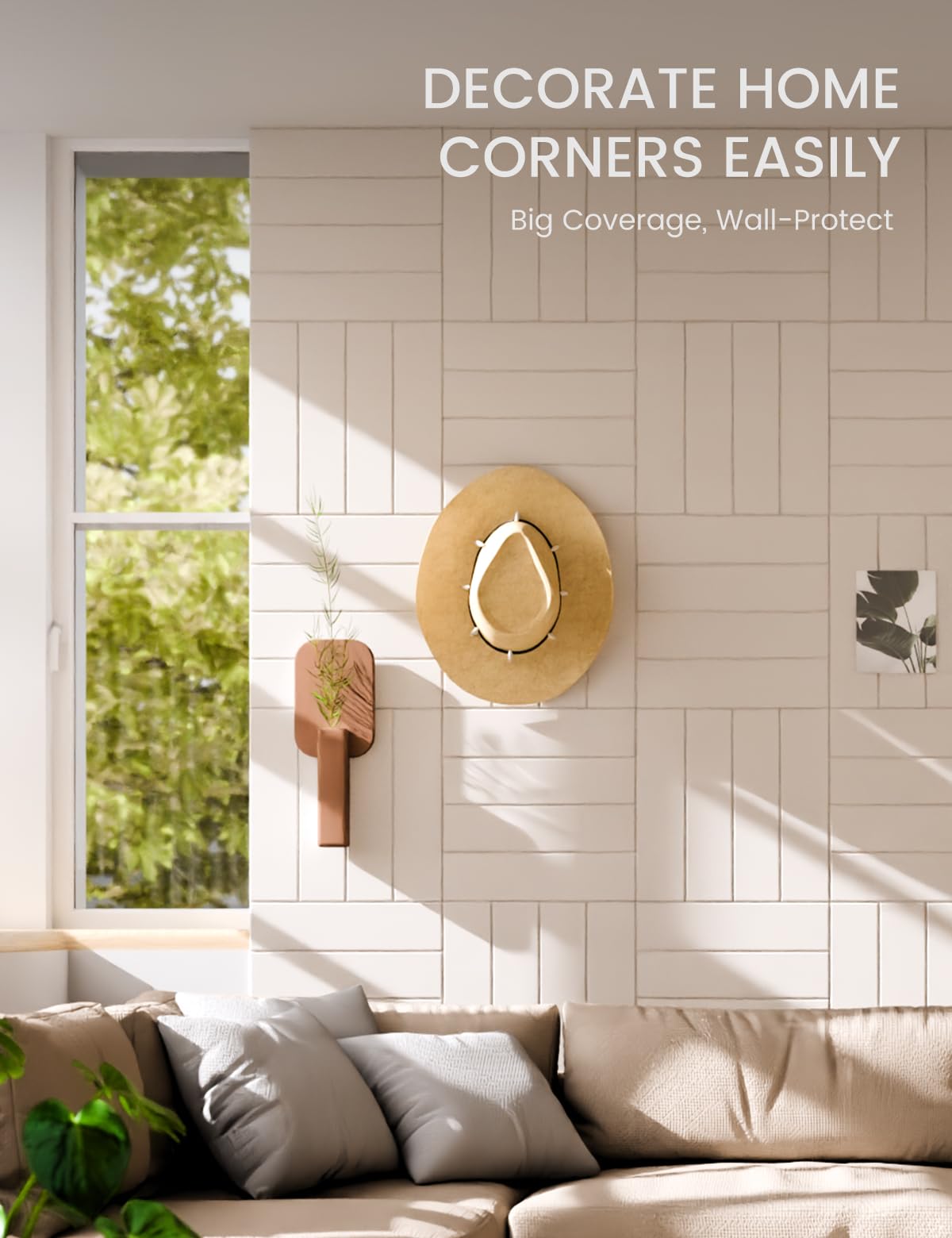 Fluxynara thick slat-wall panels in oatmeal elevate office decor with durability.