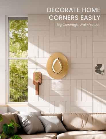Fluxynara thick slat-wall panels in oatmeal elevate office decor with durability.