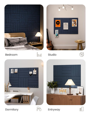 Fluxynara wall mounting system for damage-free installation.