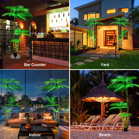 FLVOECN palm tree adds a welcoming glow to parties and outdoor gatherings.