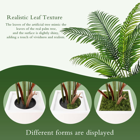 Flydeer artificial palm tree branch adjustment for flexible layout