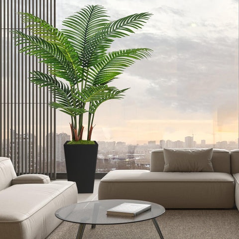 Flydeer black palm tree decor suits modern interiors with a bold, tropical vibe.