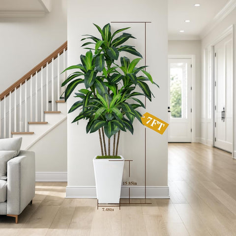 Flydeer 7ft artificial tree delivers year-round appeal with no watering required