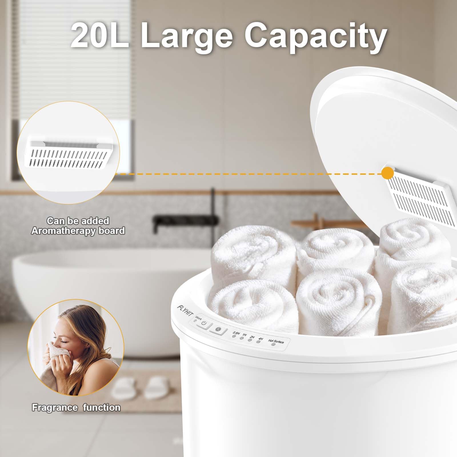 FLYHIT Towels loaded inside offers spa-like comfort after bath.