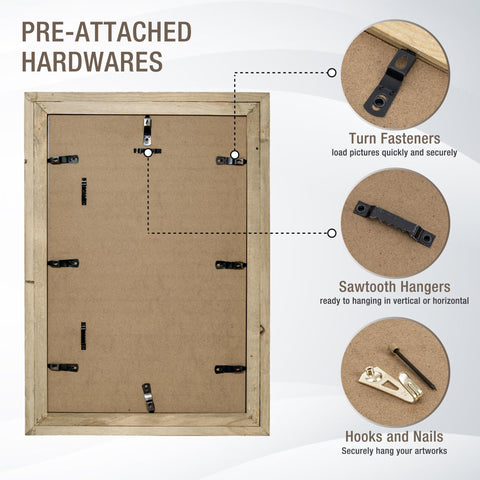 Flyjoe poster frame supports horizontal and vertical displays for flexibility.