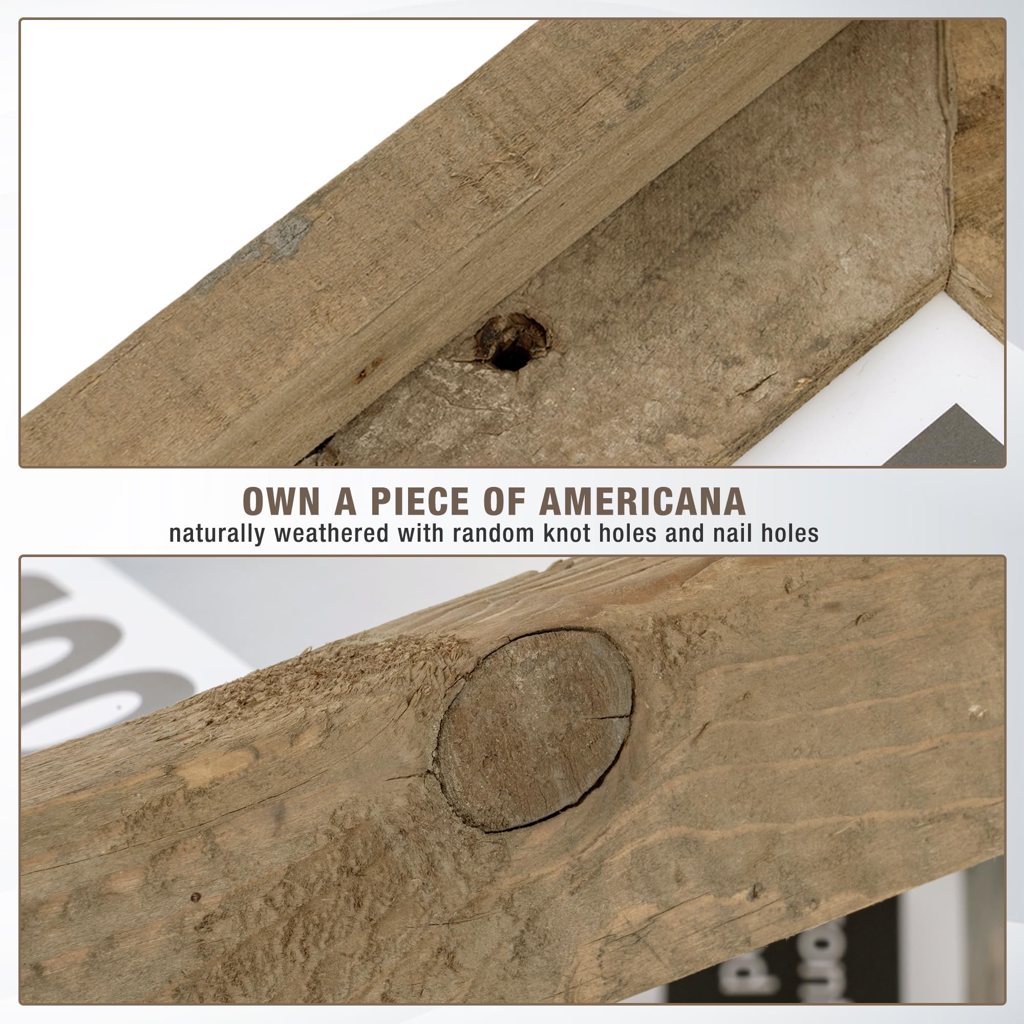 Flyjoe 16x20 display elevates memories with a weathered, timeless aesthetic.