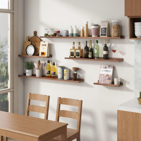 FLYJOE versatile shelves work as spice racks, bookshelves, or bathroom storage.