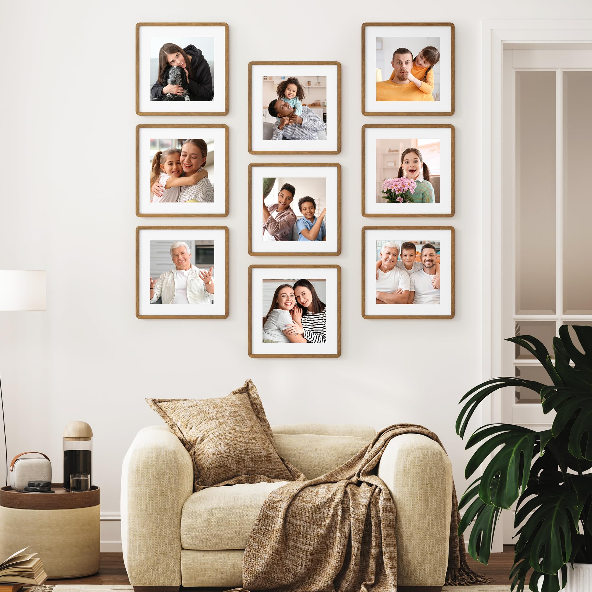 FLYJOE wall-ready frame ideal for diplomas, art, or memories.