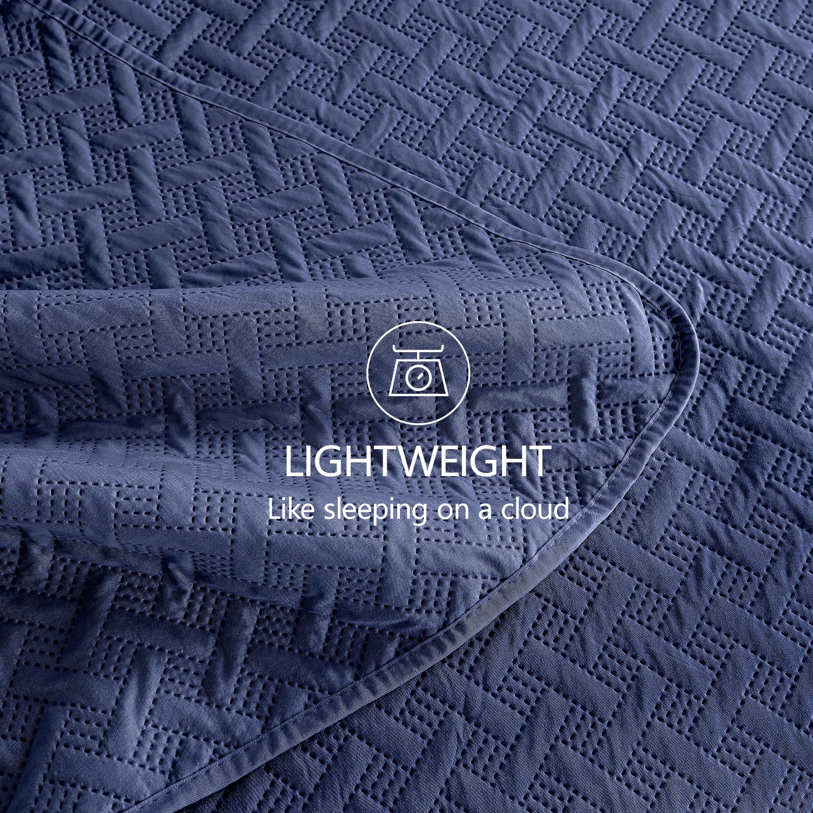 Machine wash cold, tumble dry low for easy care of the FLYMME quilt set