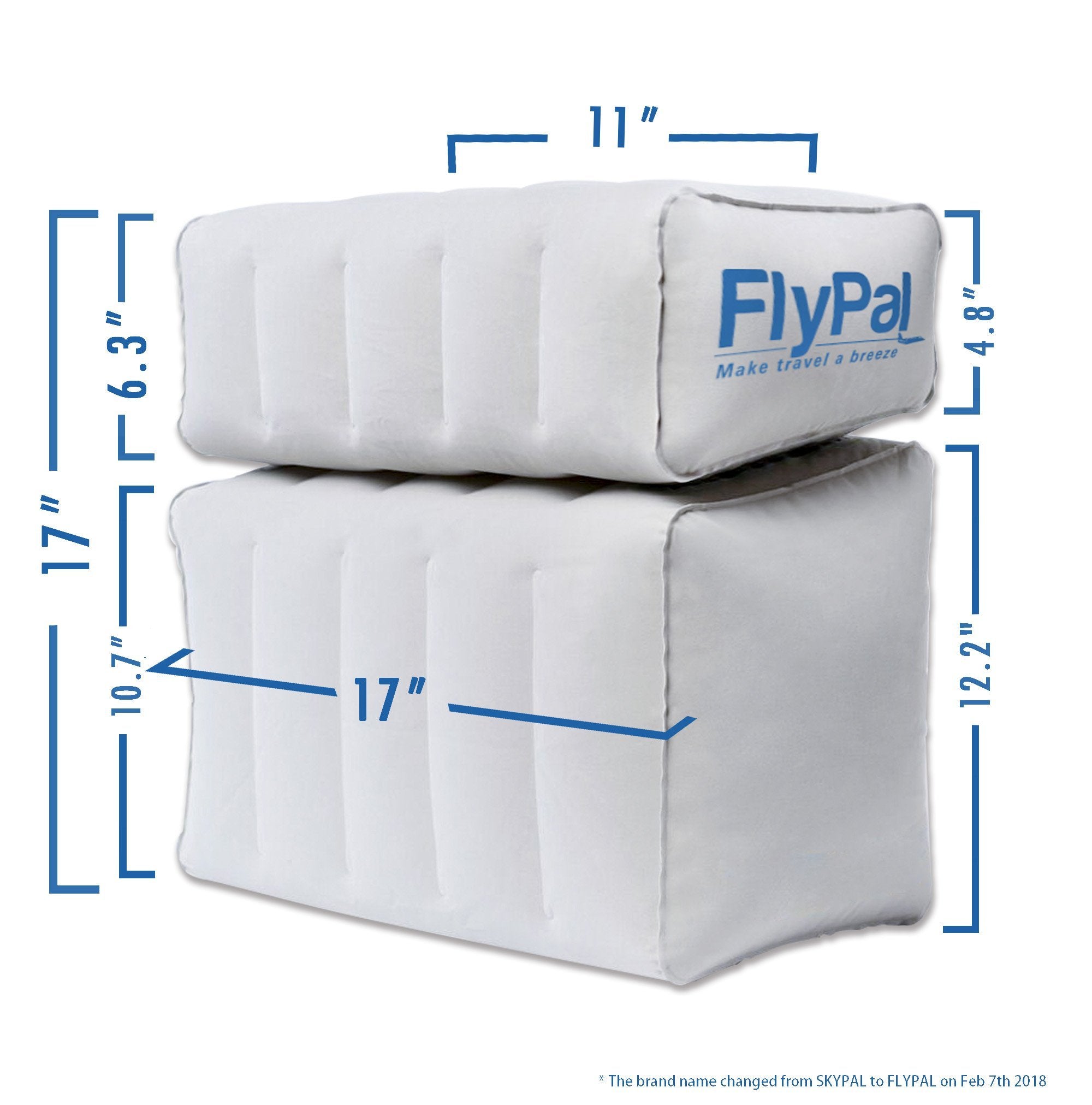 Flypal foot rest pillow features soft-touch surface for cozy feet.
