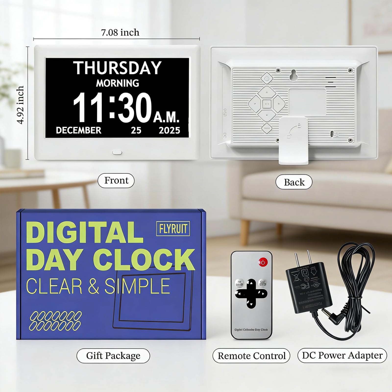 FLYRUIT remote control enables easy setup and usage.