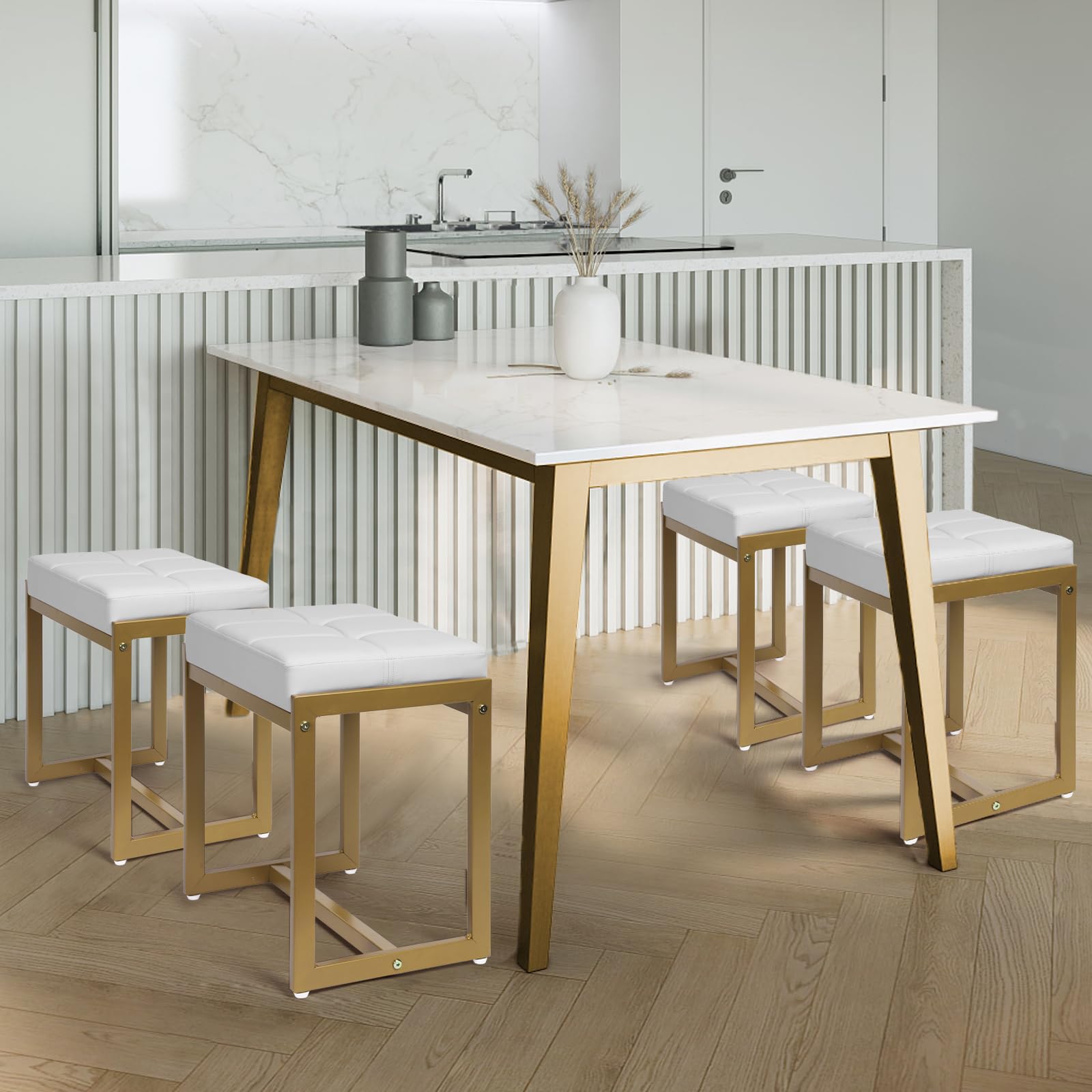 FLYZC vanity stool suits multiple rooms as chair, footrest, or seat