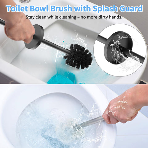 Flyzenvibe anti-splash flap design view reduces splashes during cleaning.