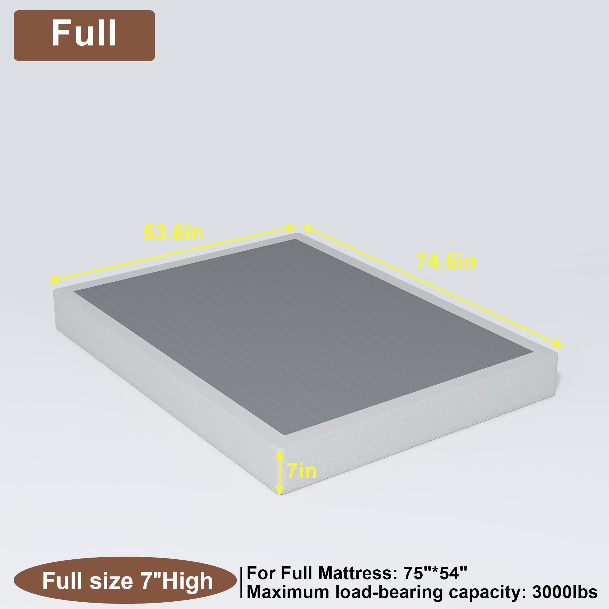 Close-up of FMDMR box spring fabric cover highlighting wrinkle resistance and easy-clean surface