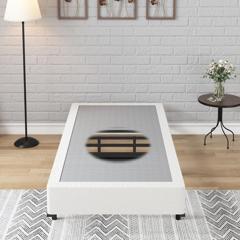 FMDMR Box Spring Fabric Cover Included resists wrinkles and cleans easily.