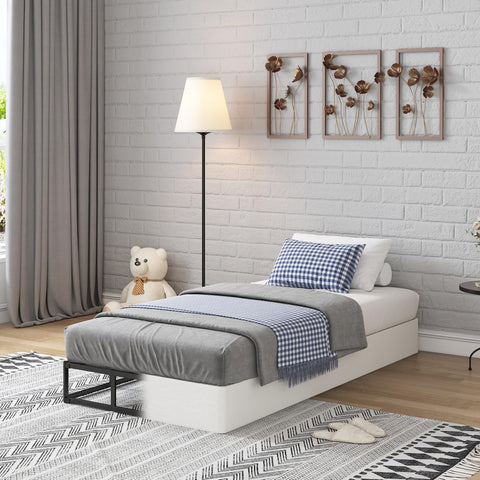 FMDMR Twin Box Spring with heavy-duty construction provides stable mattress support.