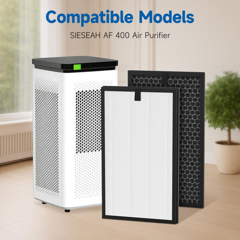 FMDZFL AP400 HEPA filter close-up highlighting fine particle capture.