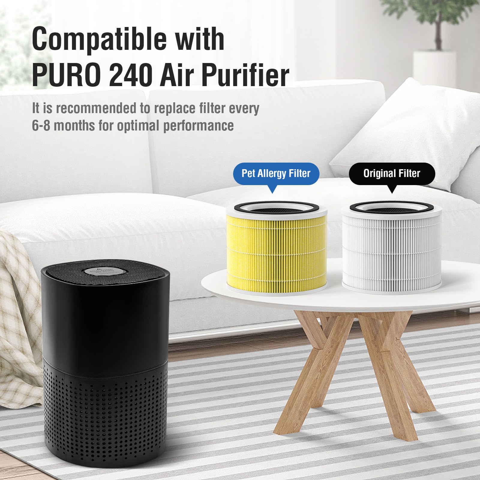 FMDZFL three-stage filtration with carbon layer targets odors and fine particles.