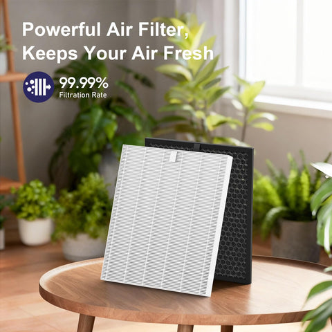 FMDZFL Winix 5510 HEPA filter close-up supports dust and pollen reduction