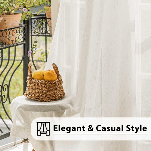 FMFUNCTEX linen-blend fabric resists wear while maintaining soft, inviting drape