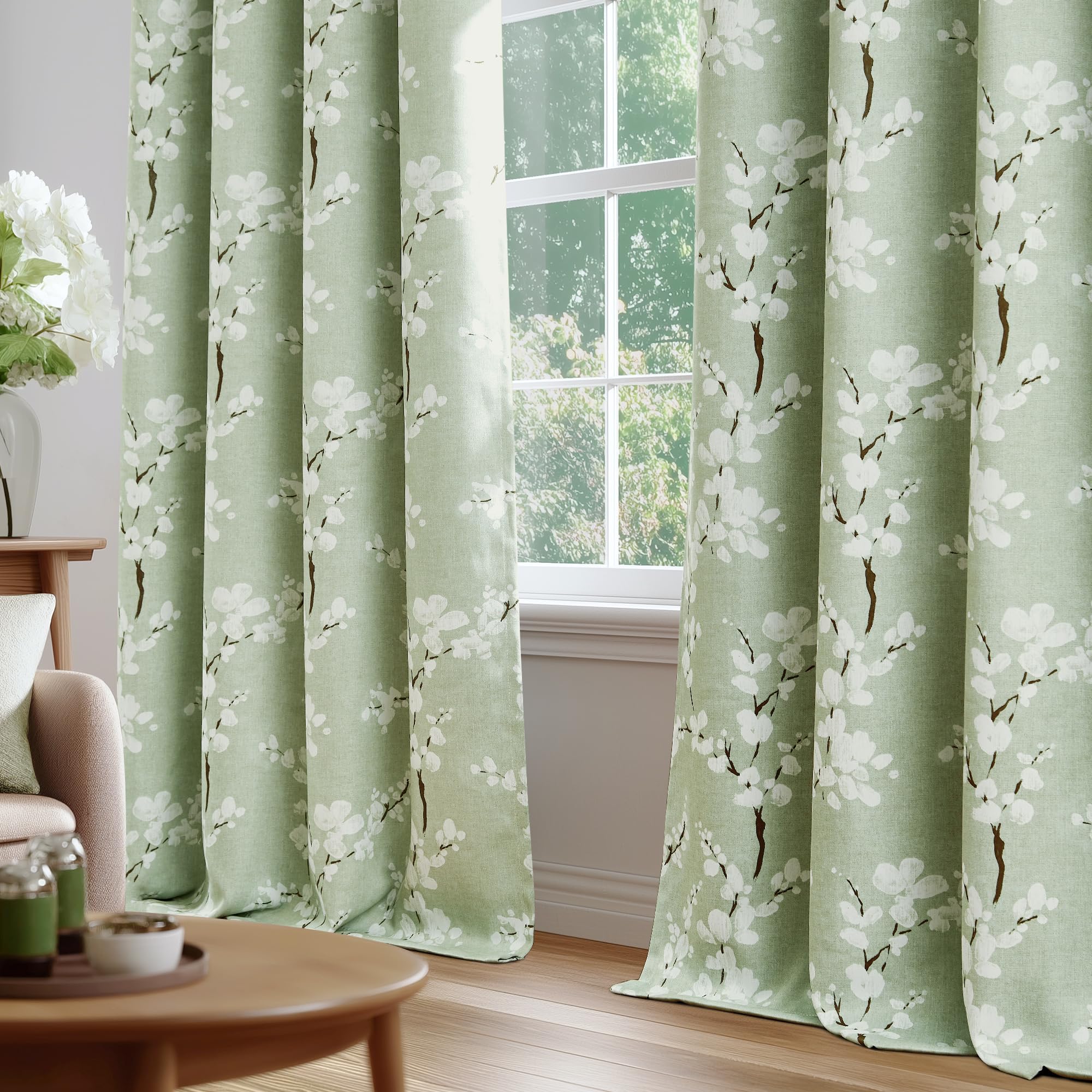FMFUNCTEX farmhouse-style curtains complement rustic interiors.