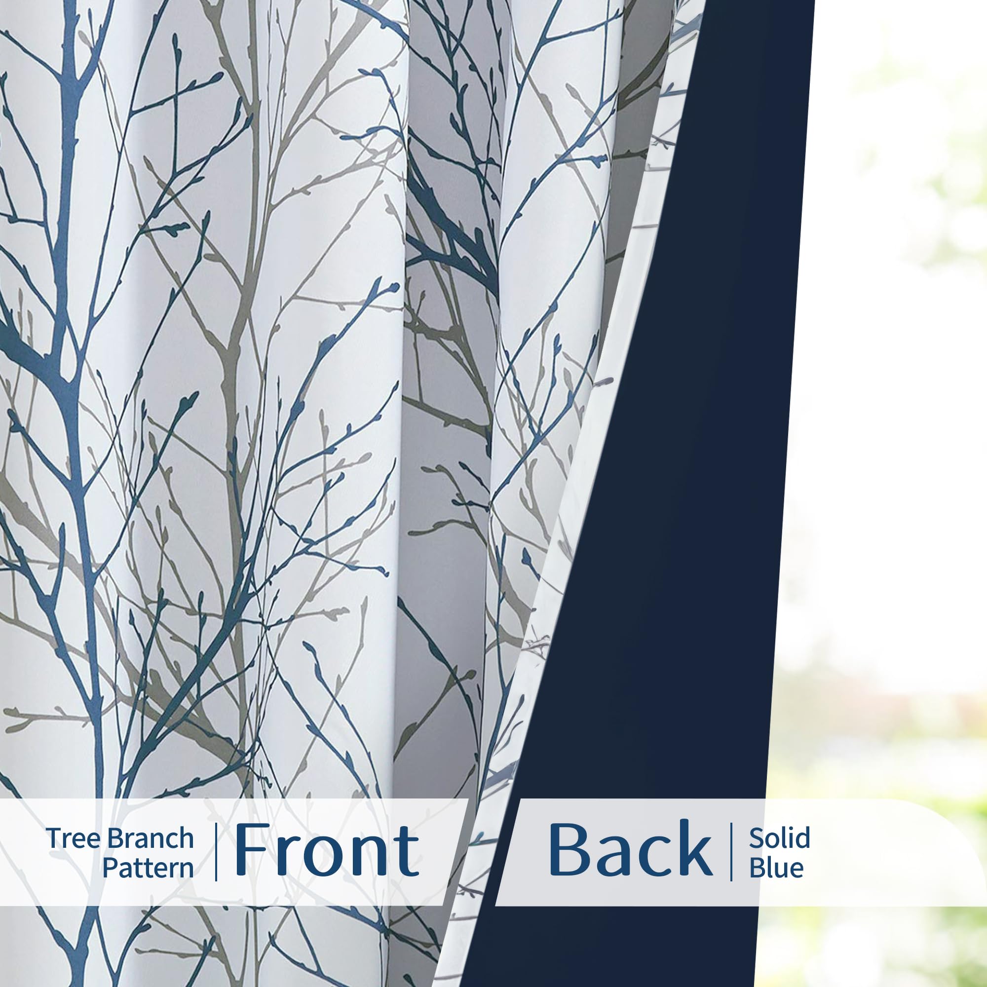 FMFUNCTEX grommet-top curtain with eight grommets for easy hanging on standard rods.