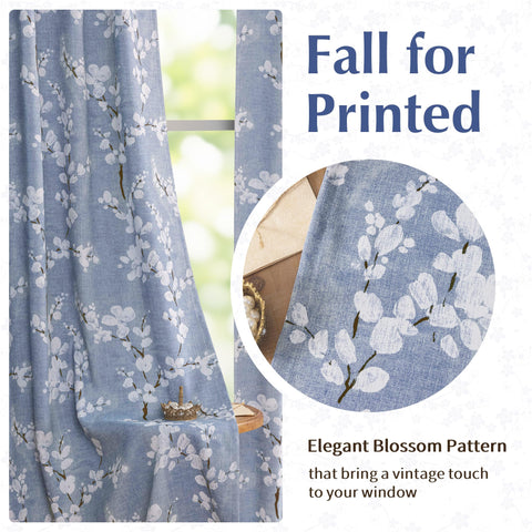 FMFUNCTEX plum blossom pattern adds rustic farmhouse charm.