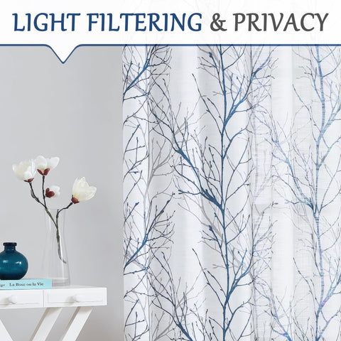 FMFUNCTEX grommet-top curtains offering privacy with daylight afterglow.